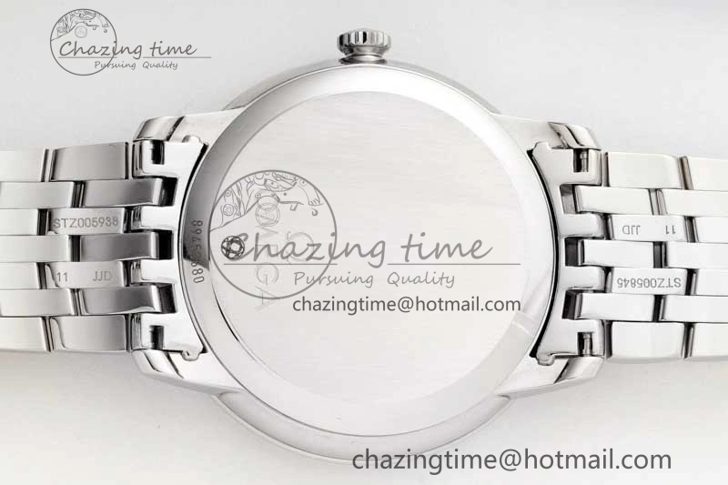 De Ville SS DIWF 1:1 Best Edition Gray Dial SS Markers on SS Bracelet MIYOTA 9015