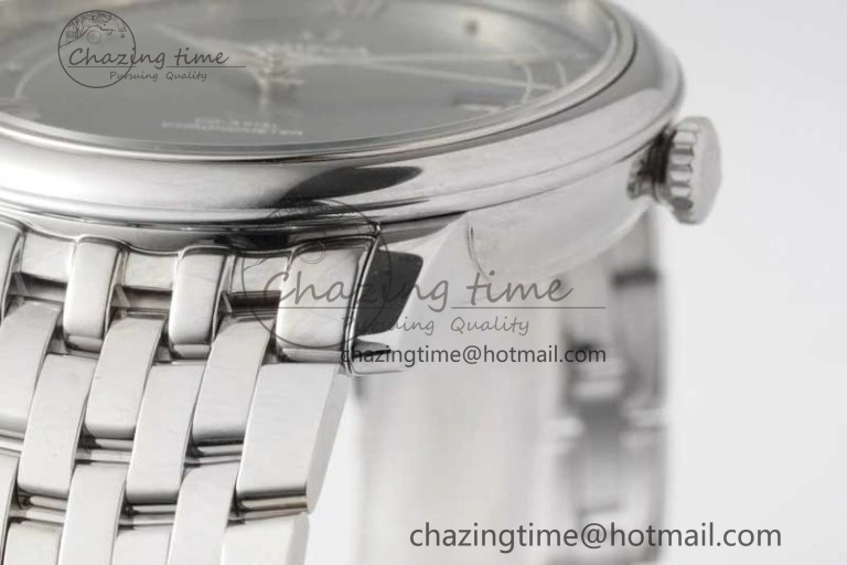 De Ville SS DIWF 1:1 Best Edition Light Blue Dial SS Markers on SS Bracelet MIYOTA 9015