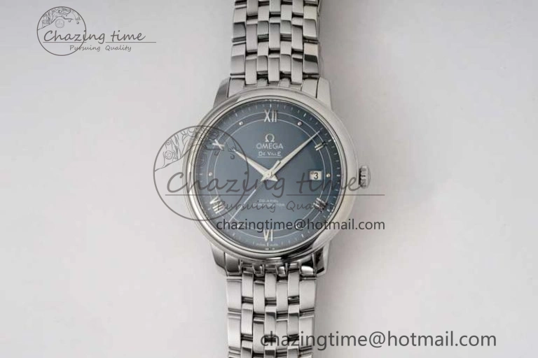 De Ville SS DIWF 1:1 Best Edition Light Blue Dial SS Markers on SS Bracelet MIYOTA 9015