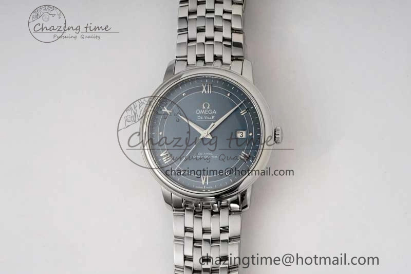 De Ville SS DIWF 1:1 Best Edition Light Blue Dial SS Markers on SS Bracelet MIYOTA 9015