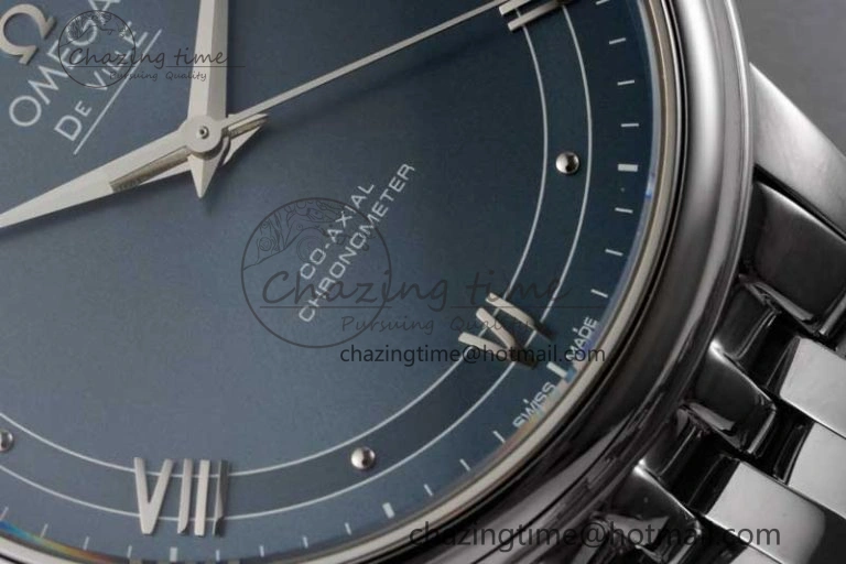 De Ville SS DIWF 1:1 Best Edition Light Blue Dial SS Markers on SS Bracelet MIYOTA 9015