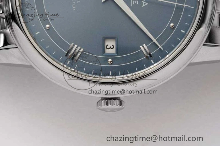 De Ville SS DIWF 1:1 Best Edition Light Blue Dial SS Markers on SS Bracelet MIYOTA 9015