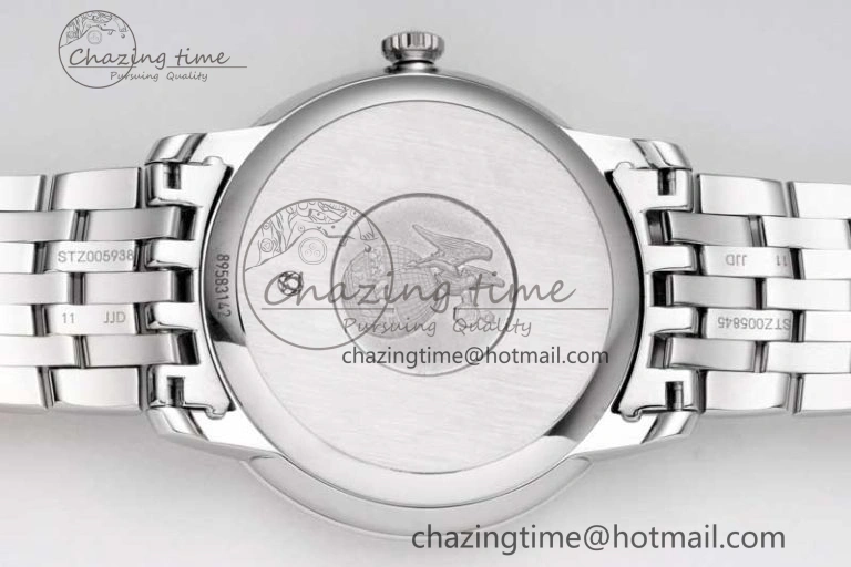 De Ville SS DIWF 1:1 Best Edition Light Blue Dial SS Markers on SS Bracelet MIYOTA 9015