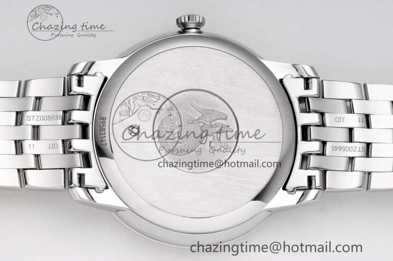 De Ville SS DIWF 1:1 Best Edition Light Blue Dial SS Markers on SS Bracelet MIYOTA 9015