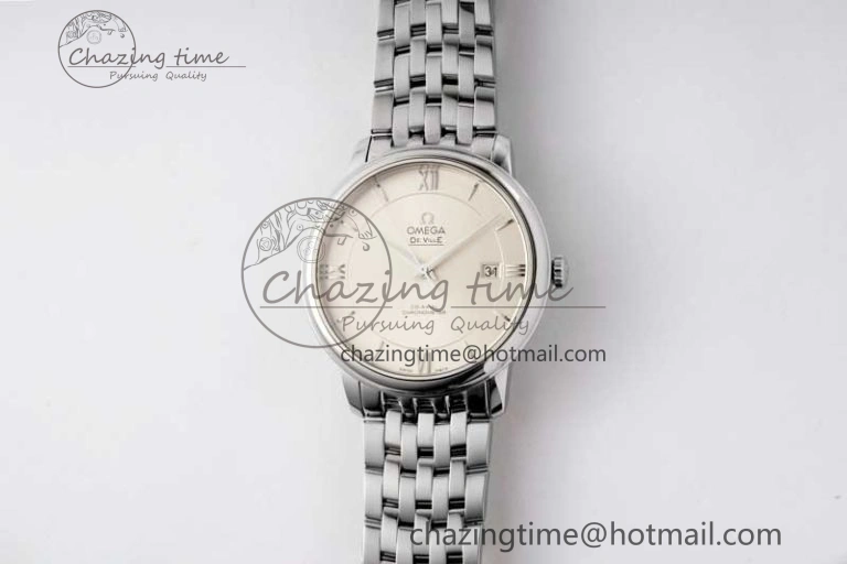 De Ville SS DIWF 1:1 Best Edition Silver Dial SS Markers on SS Bracelet MIYOTA 9015