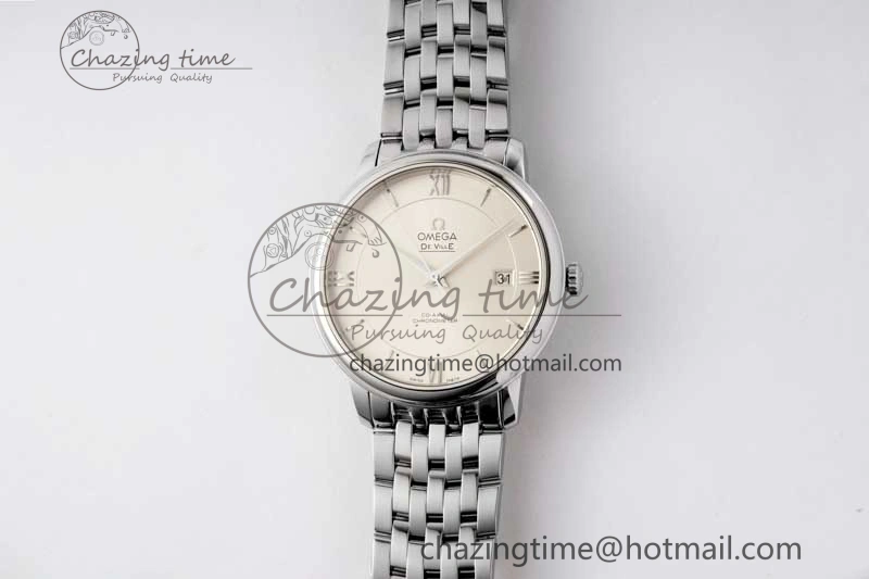 De Ville SS DIWF 1:1 Best Edition Silver Dial SS Markers on SS Bracelet MIYOTA 9015