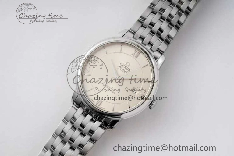 De Ville SS DIWF 1:1 Best Edition Silver Dial SS Markers on SS Bracelet MIYOTA 9015