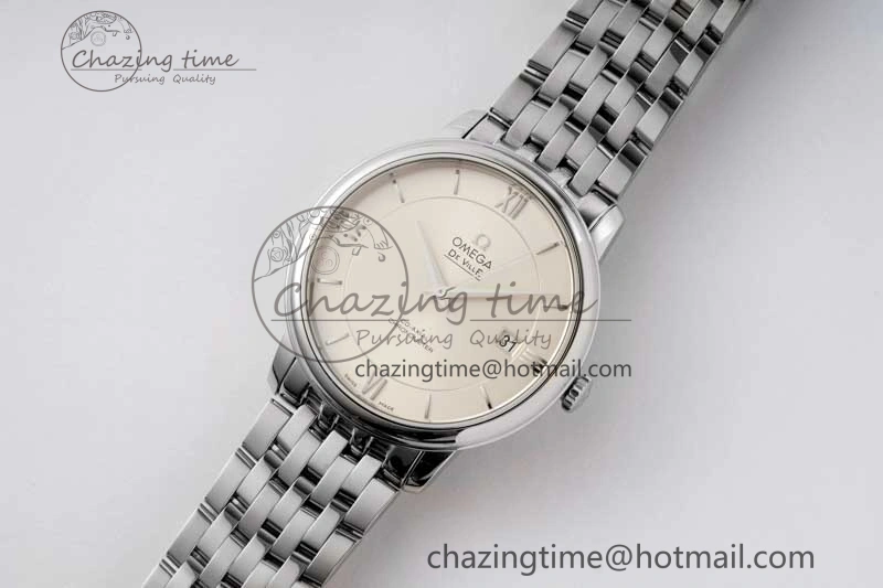 De Ville SS DIWF 1:1 Best Edition Silver Dial SS Markers on SS Bracelet MIYOTA 9015