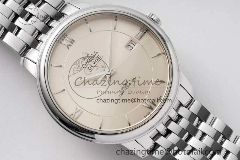 De Ville SS DIWF 1:1 Best Edition Silver Dial SS Markers on SS Bracelet MIYOTA 9015
