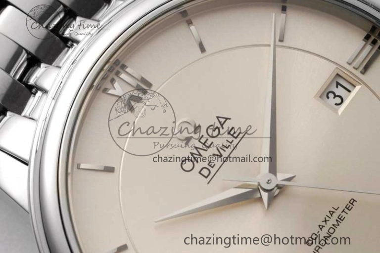 De Ville SS DIWF 1:1 Best Edition Silver Dial SS Markers on SS Bracelet MIYOTA 9015