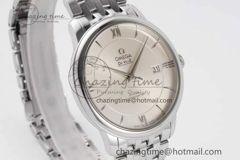 De Ville SS DIWF 1:1 Best Edition Silver Dial SS Markers on SS Bracelet MIYOTA 9015