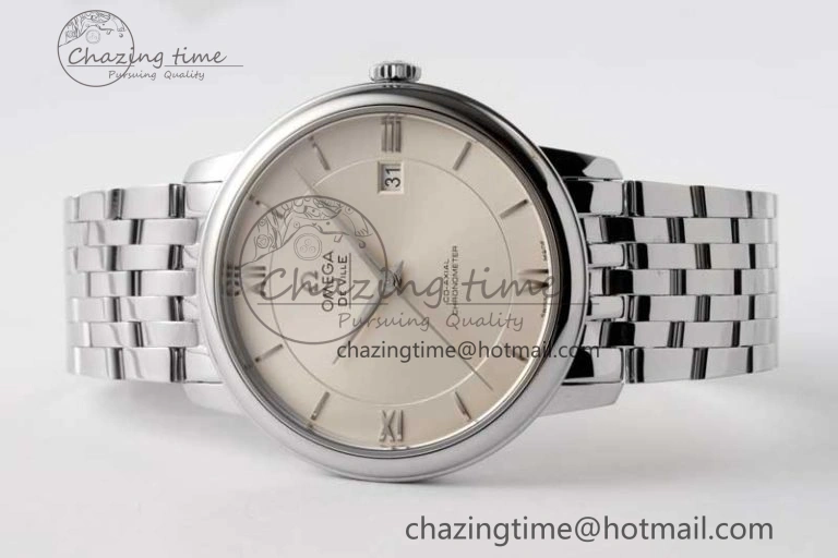 De Ville SS DIWF 1:1 Best Edition Silver Dial SS Markers on SS Bracelet MIYOTA 9015