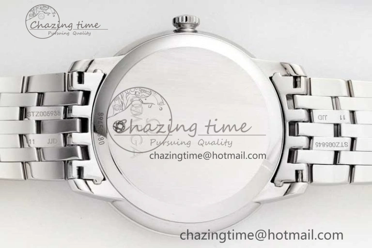 De Ville SS DIWF 1:1 Best Edition Silver Dial SS Markers on SS Bracelet MIYOTA 9015