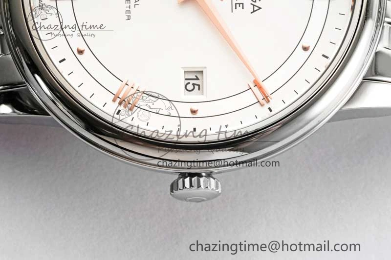 De Ville SS DIWF 1:1 Best Edition White Dial RG Markers on SS Bracelet MIYOTA 9015