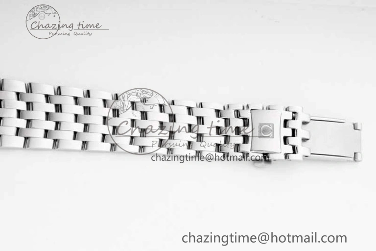 De Ville SS DIWF 1:1 Best Edition White Dial RG Markers on SS Bracelet MIYOTA 9015