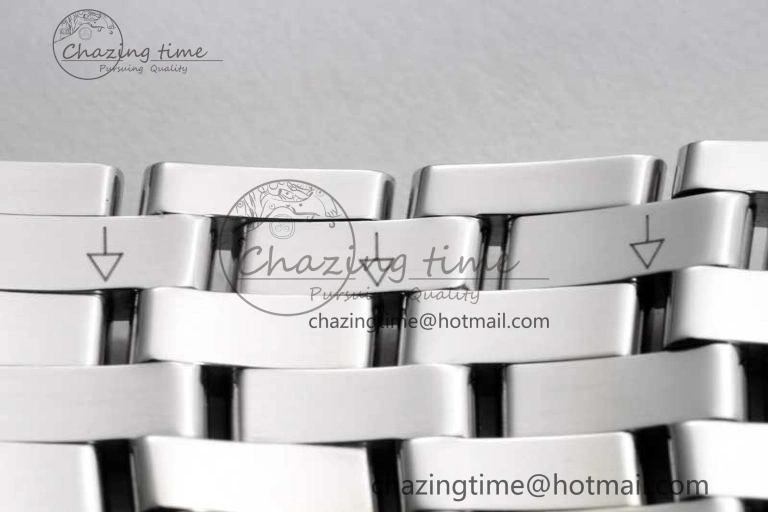 De Ville SS DIWF 1:1 Best Edition White Dial RG Markers on SS Bracelet MIYOTA 9015