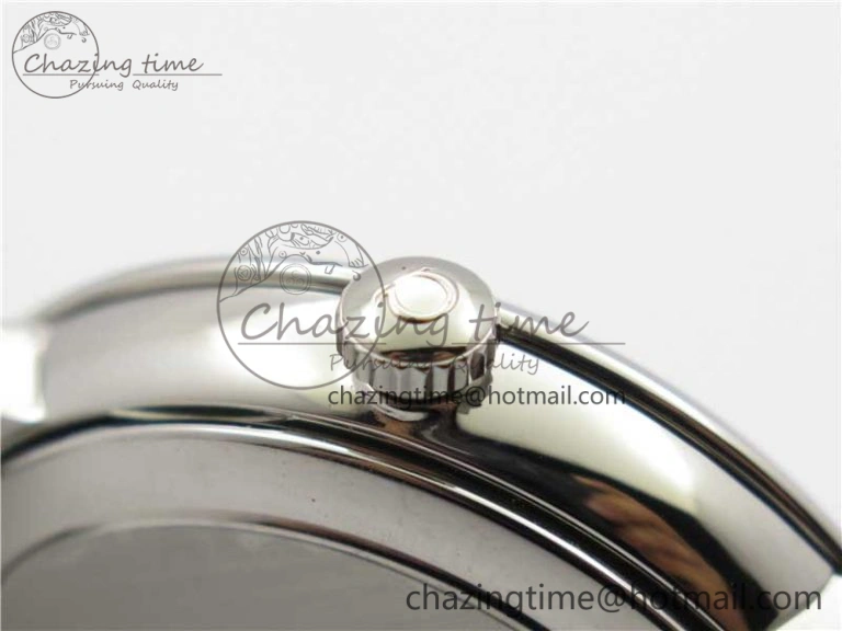 De Ville SS KZF 1:1 Best Edition White Dial on Black Leather Strap MIYOTA 9015
