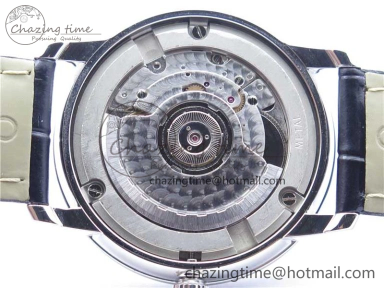 De Ville SS KZF 1:1 Best Edition White Dial on Black Leather Strap MIYOTA 9015