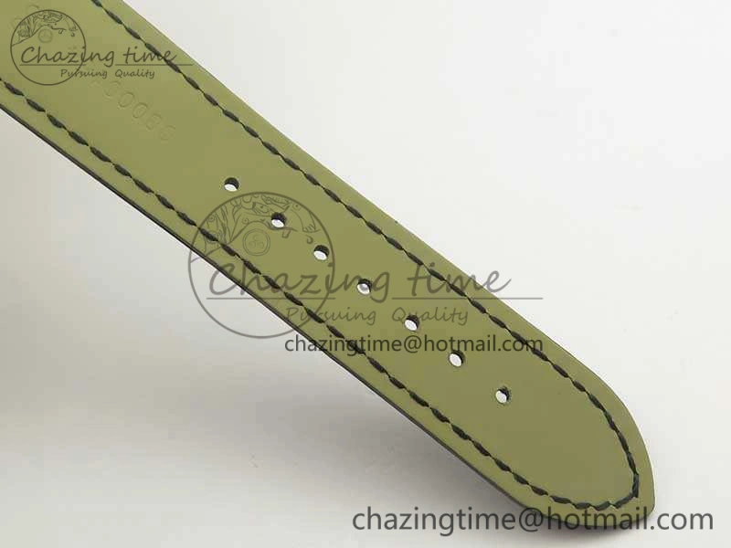 De Ville SS MK 1:1 Best Edition Blue Dial SS Markers On Leather Strap Miyota 9015 V2