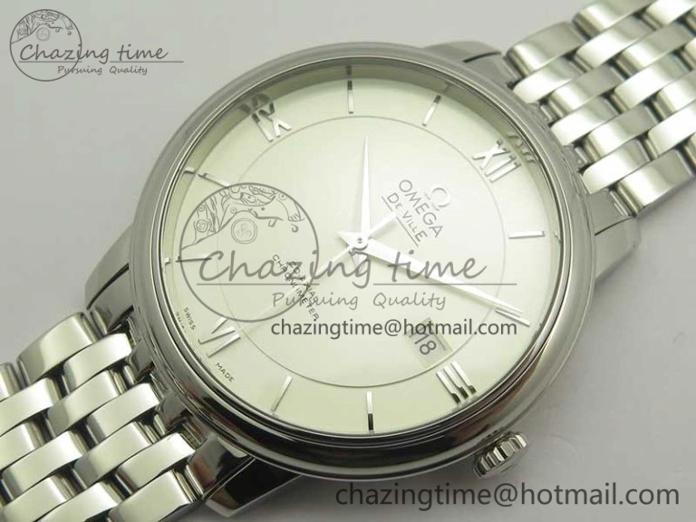 De Ville SS RXW 1:1 Best Edition Silver Dial on SS Bracelet A2892
