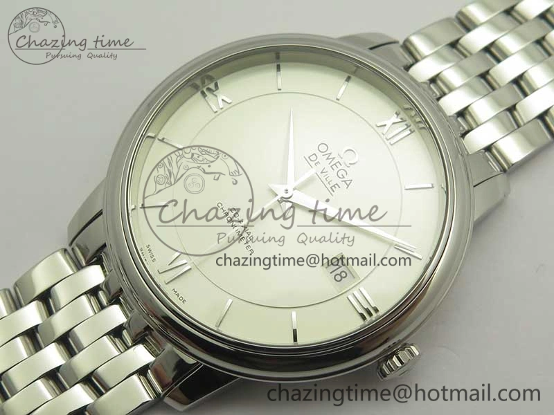 De Ville SS RXW 1:1 Best Edition Silver Dial on SS Bracelet A2892