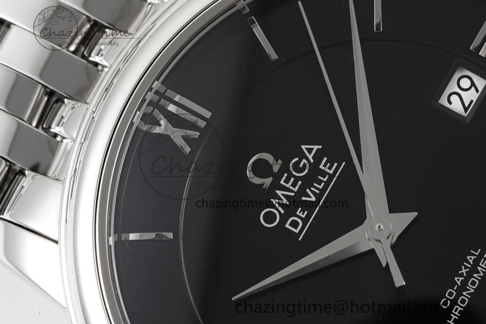 De Ville SS TWF 1:1 Best Edition Black Dial on SS Bracelet MIYOTA 9015