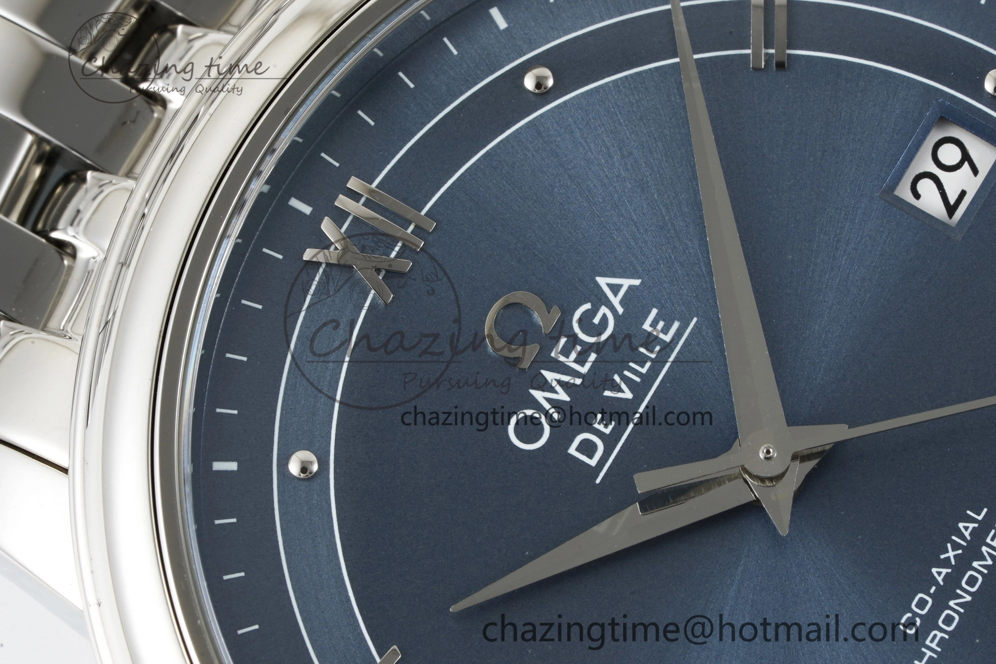 De Ville SS TWF 1:1 Best Edition Blue Dial on SS Bracelet MIYOTA 9015