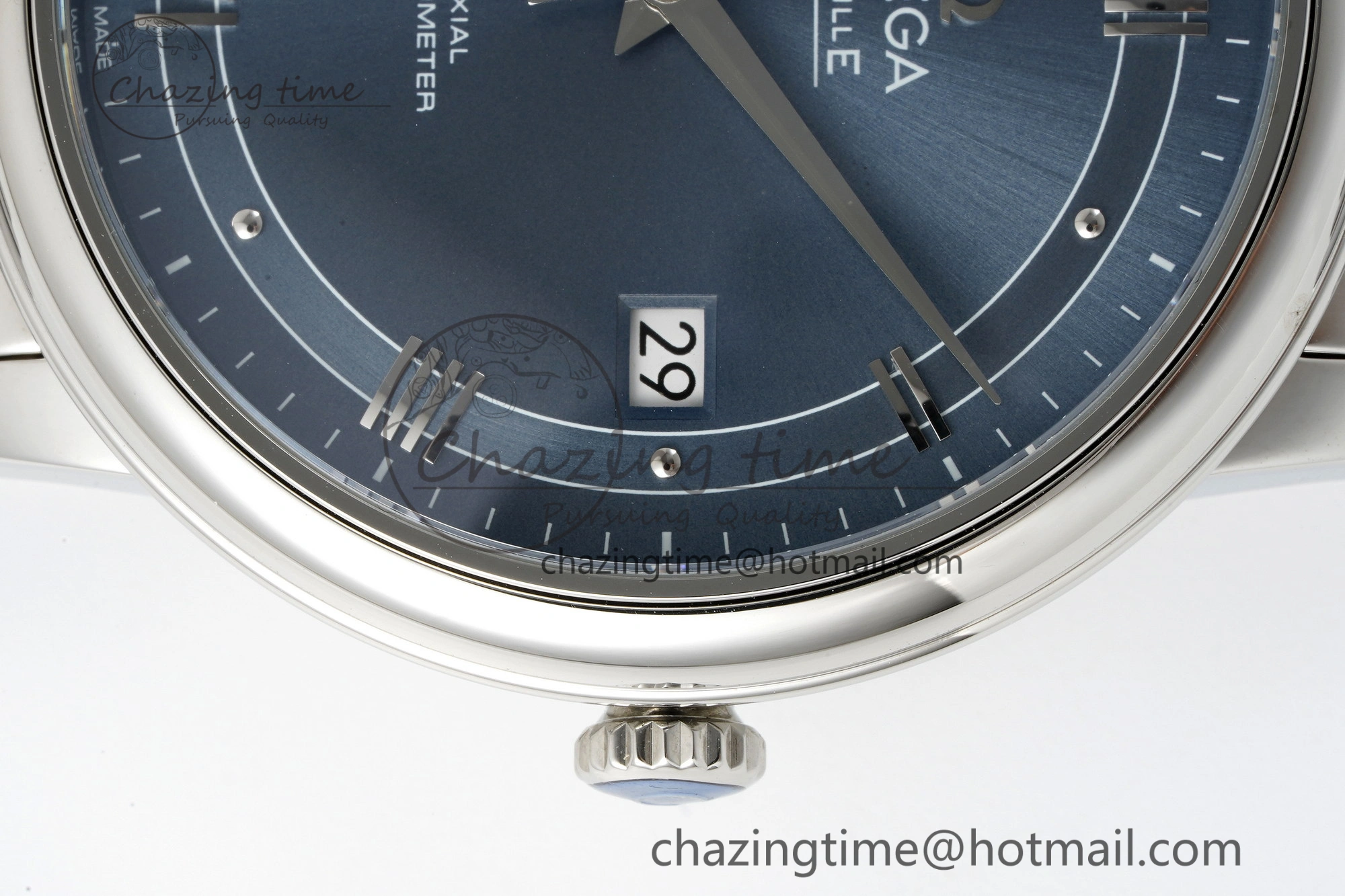De Ville SS TWF 1:1 Best Edition Blue Dial on SS Bracelet MIYOTA 9015