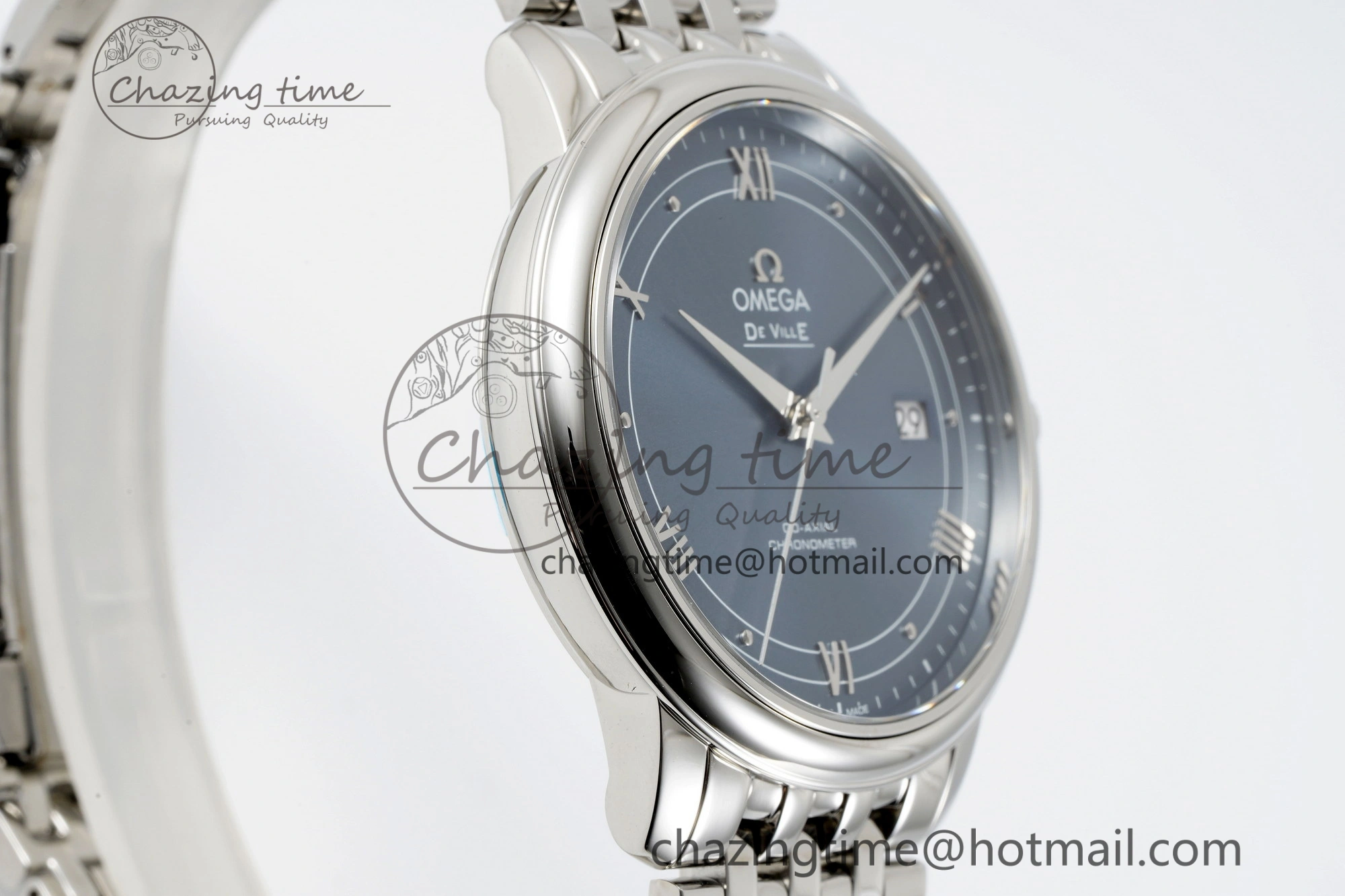 De Ville SS TWF 1:1 Best Edition Blue Dial on SS Bracelet MIYOTA 9015