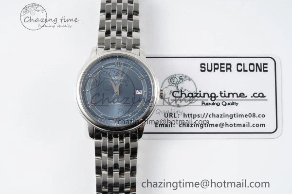 De Ville SS TWF 1:1 Best Edition Blue Dial on SS Bracelet MIYOTA 9015