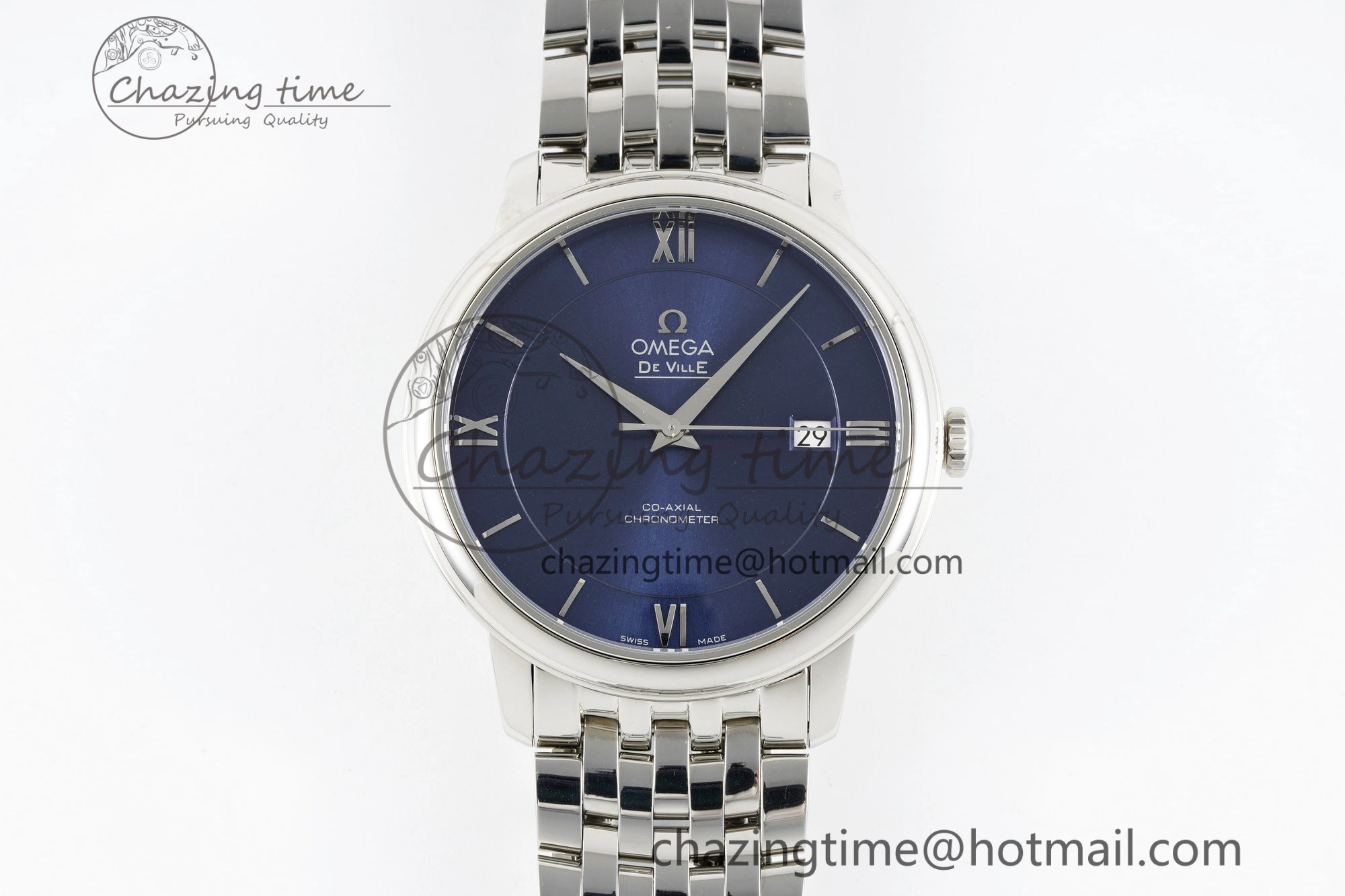 De Ville SS TWF 1:1 Best Edition Deep Blue Dial on SS Bracelet MIYOTA 9015