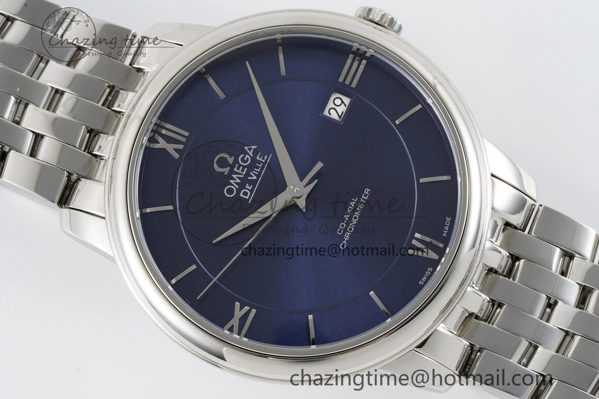 De Ville SS TWF 1:1 Best Edition Deep Blue Dial on SS Bracelet MIYOTA 9015