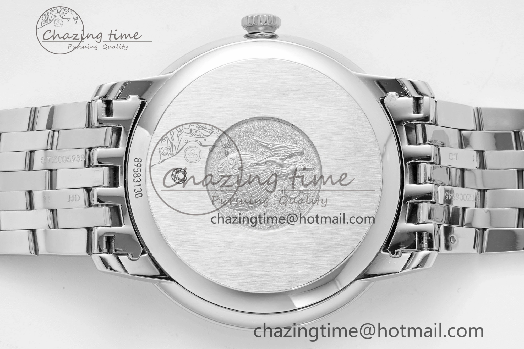 De Ville SS TWF 1:1 Best Edition Gray Dial on SS Bracelet MIYOTA 9015