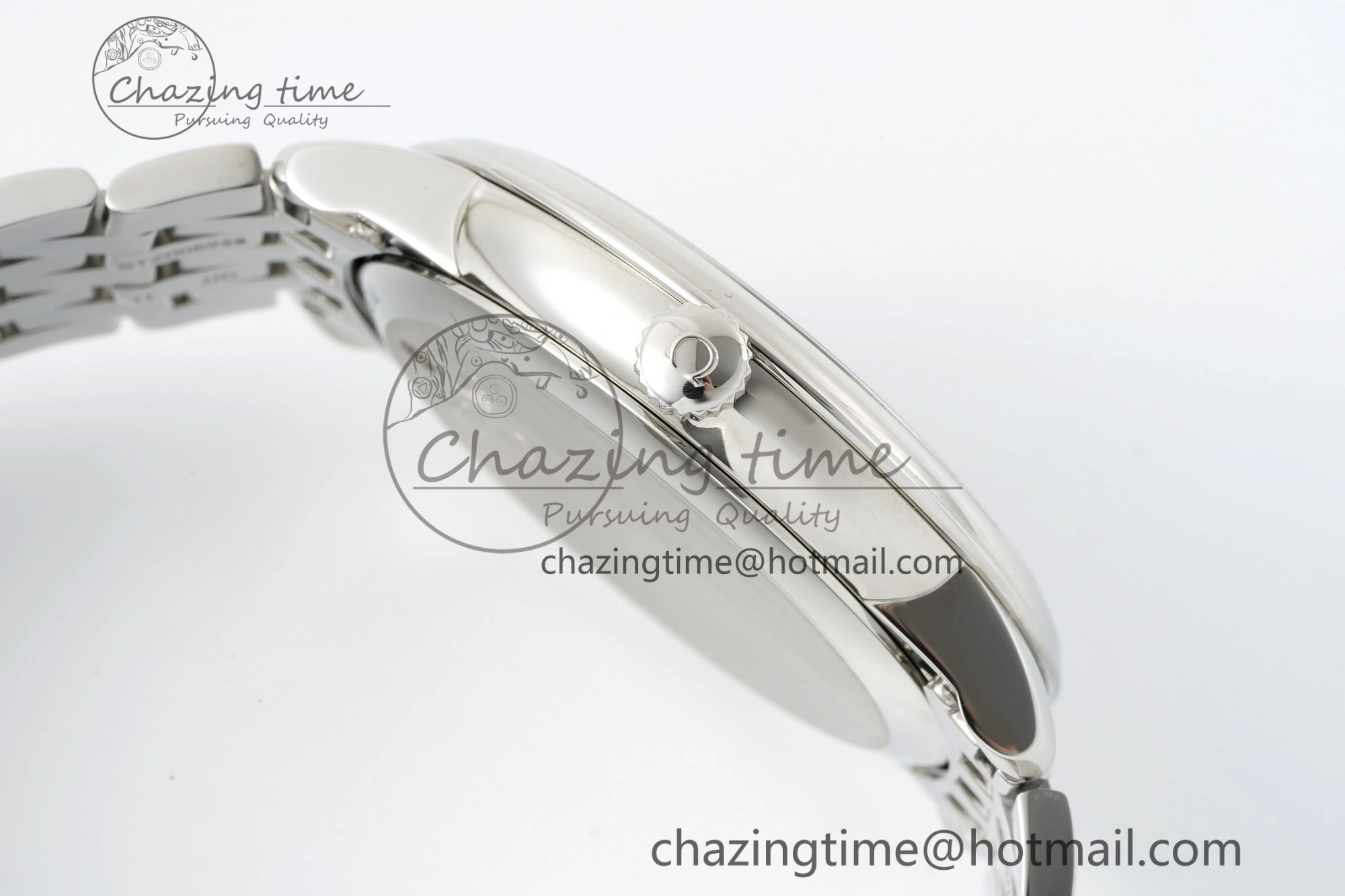 De Ville SS TWF 1:1 Best Edition Silver Dial on SS Bracelet MIYOTA 9015