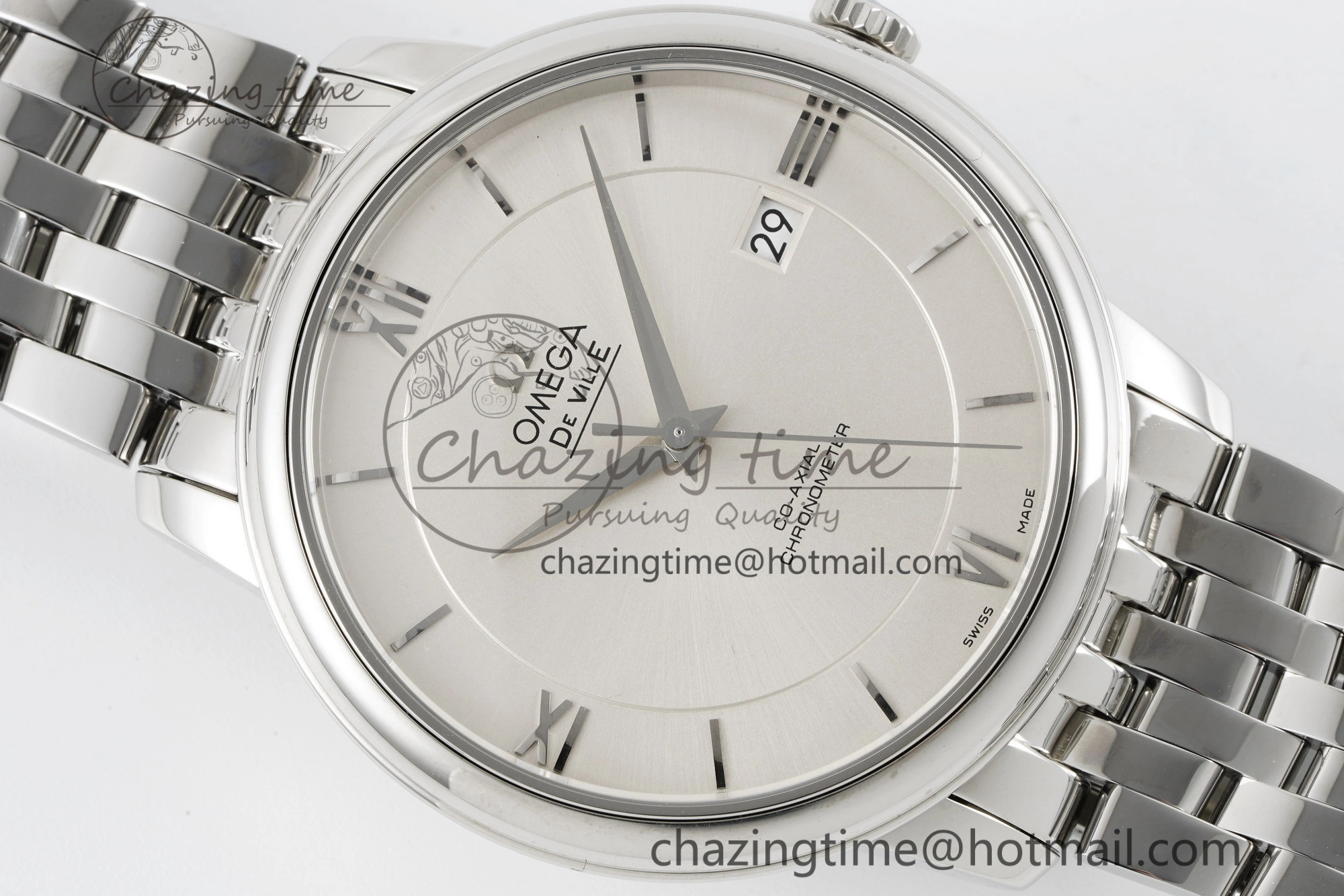 De Ville SS TWF 1:1 Best Edition Silver Dial on SS Bracelet MIYOTA 9015