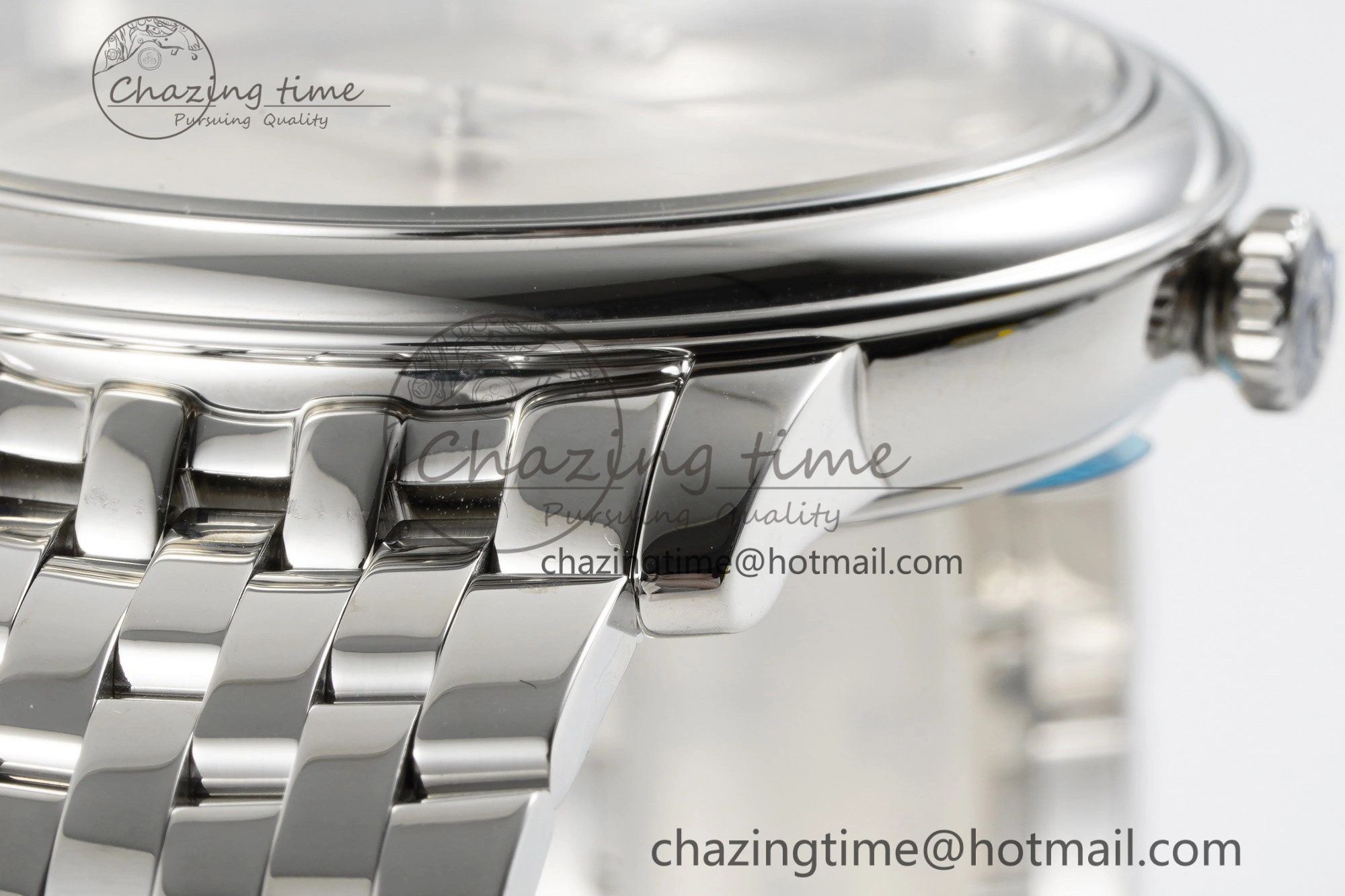 De Ville SS TWF 1:1 Best Edition Silver Dial on SS Bracelet MIYOTA 9015
