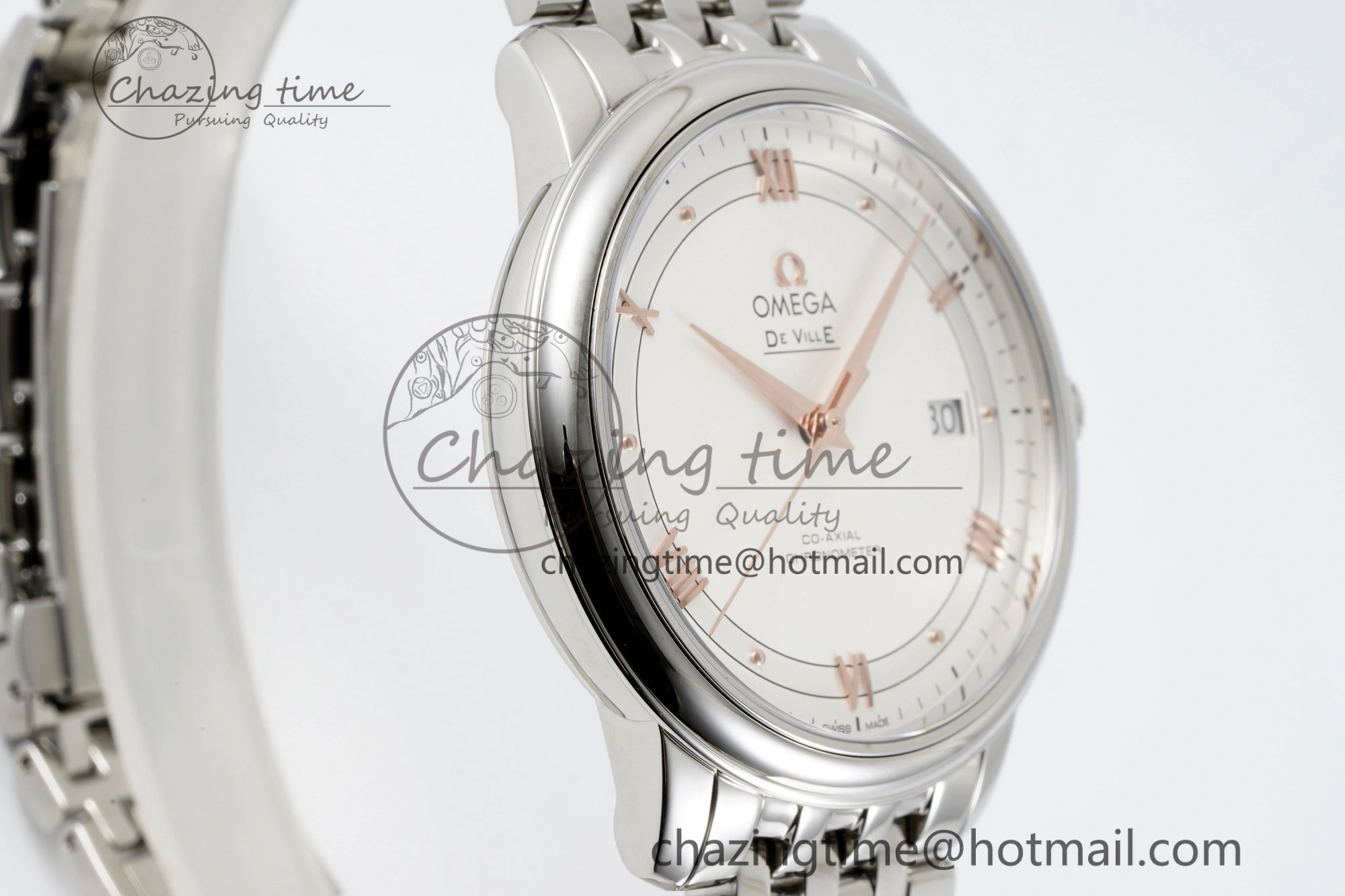 De Ville SS TWF 1:1 Best Edition White Dial on SS Bracelet MIYOTA 9015