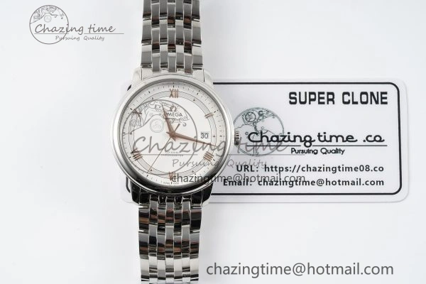 De Ville SS TWF 1:1 Best Edition White Dial on SS Bracelet MIYOTA 9015