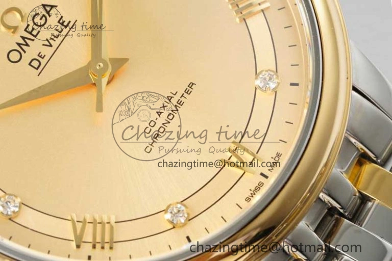 De Ville SS YG DIWF 1:1 Best Edition YG Dial on SS YG Bracelet MIYOTA 9015
