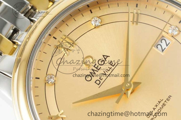 De Ville SS YG DIWF 1:1 Best Edition YG Dial on SS YG Bracelet MIYOTA 9015