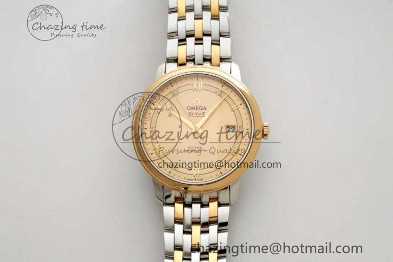 De Ville SS YG DIWF 1:1 Best Edition YG Dial on SS YG Bracelet MIYOTA 9015