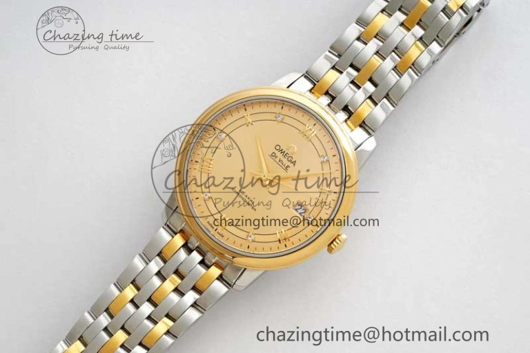 De Ville SS YG DIWF 1:1 Best Edition YG Dial on SS YG Bracelet MIYOTA 9015