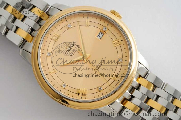 De Ville SS YG DIWF 1:1 Best Edition YG Dial on SS YG Bracelet MIYOTA 9015