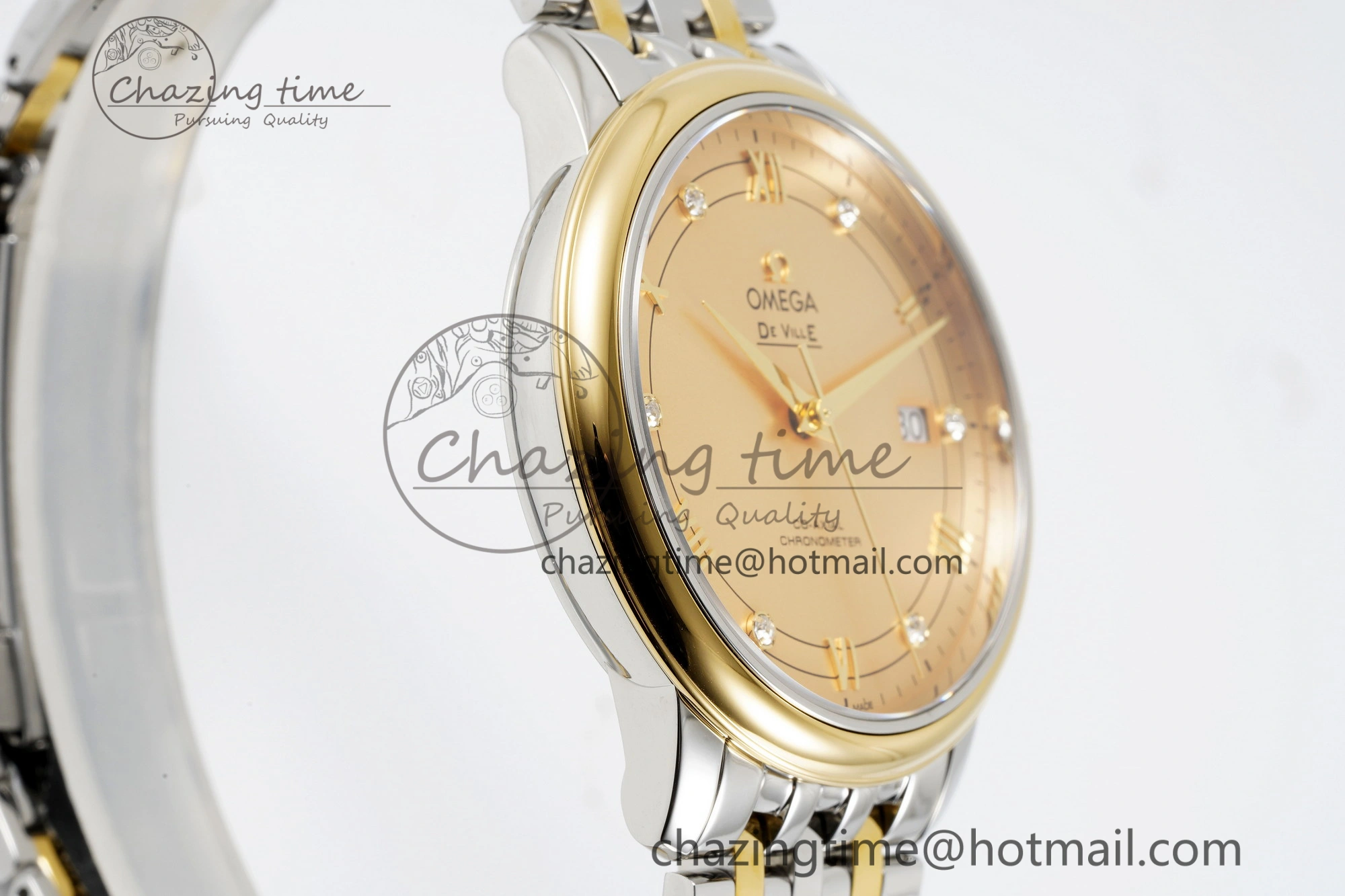 De Ville SS YG TWF 1:1 Best Edition YG Dial on SS YG Bracelet MIYOTA 9015