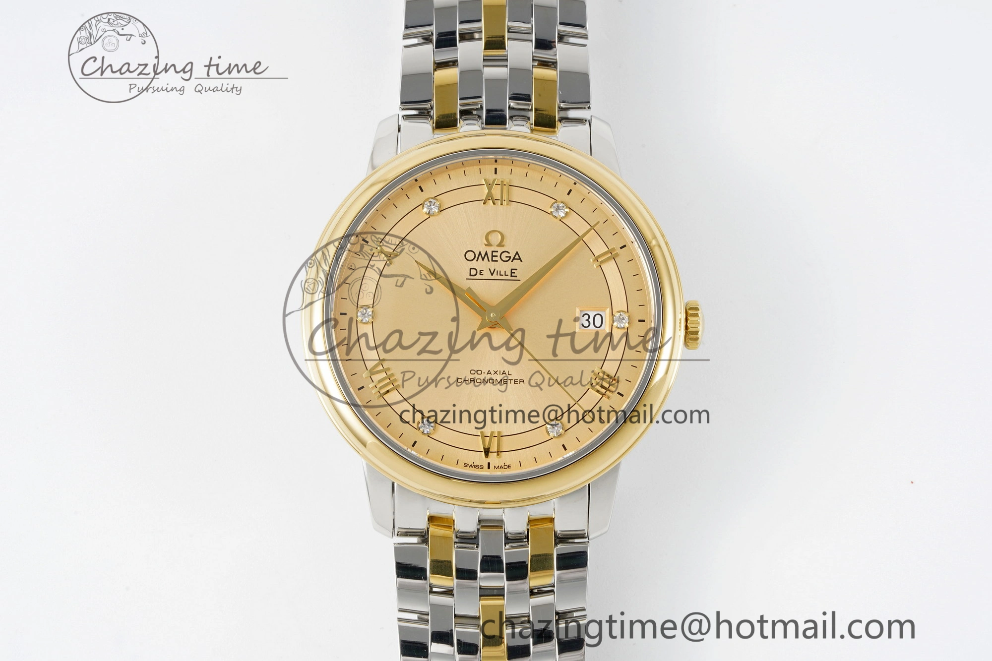 De Ville SS YG TWF 1:1 Best Edition YG Dial on SS YG Bracelet MIYOTA 9015