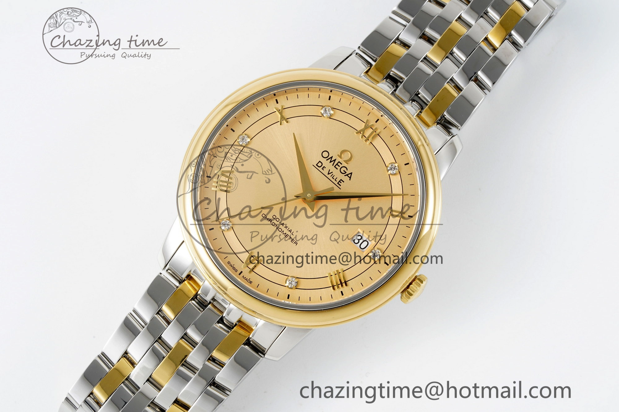 De Ville SS YG TWF 1:1 Best Edition YG Dial on SS YG Bracelet MIYOTA 9015