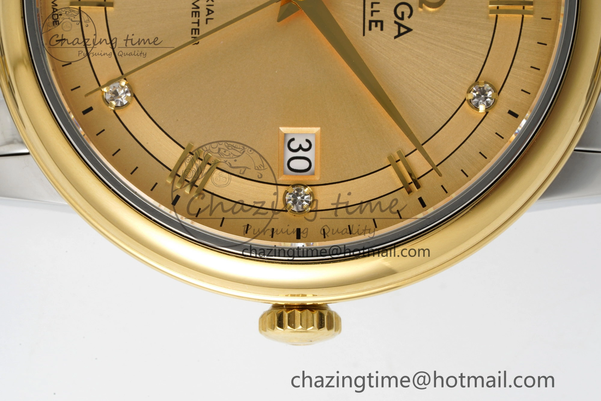 De Ville SS YG TWF 1:1 Best Edition YG Dial on SS YG Bracelet MIYOTA 9015