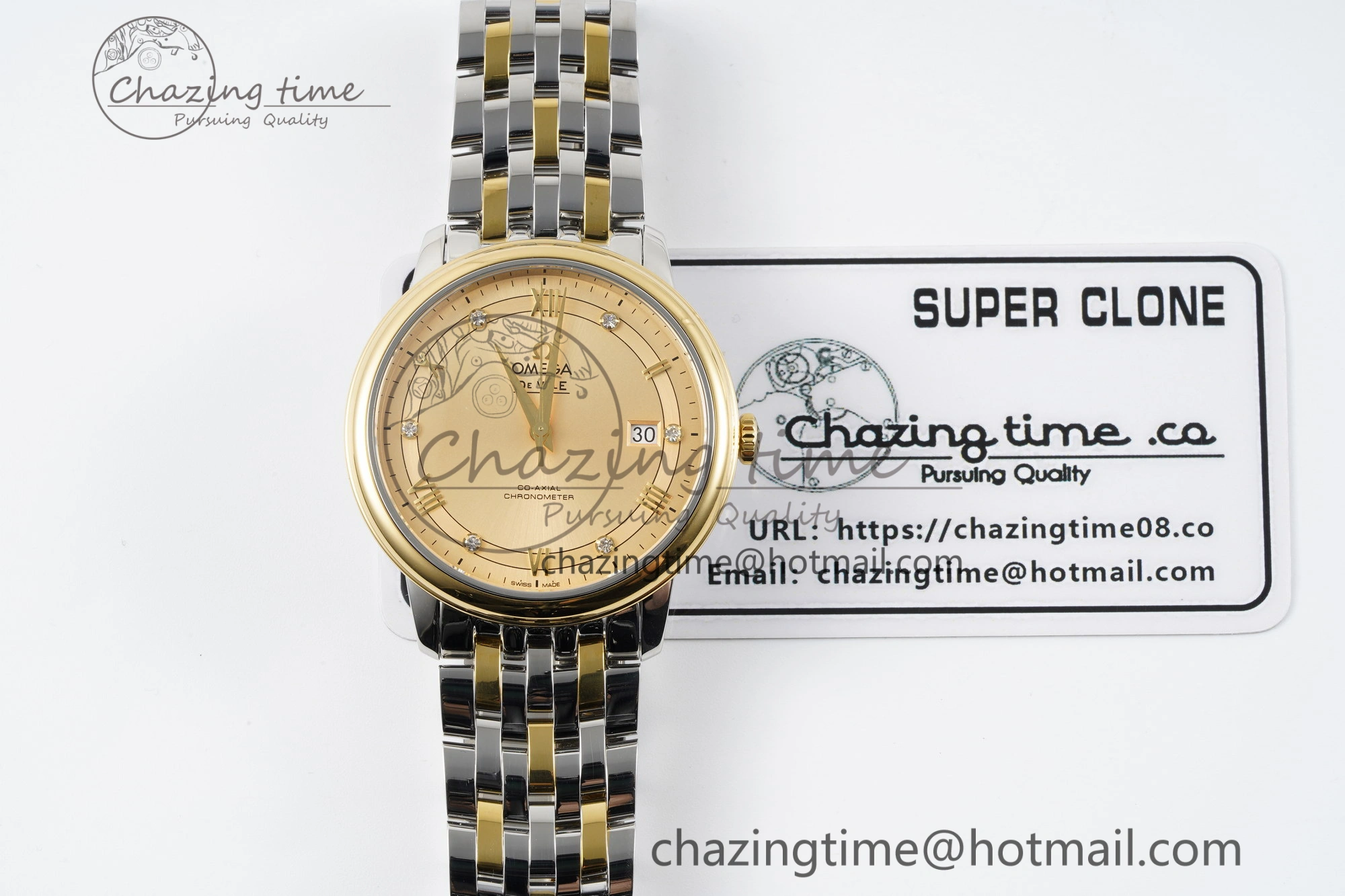 De Ville SS YG TWF 1:1 Best Edition YG Dial on SS YG Bracelet MIYOTA 9015