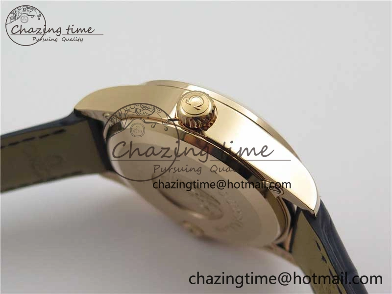 De Ville Tourbillon RG MIF Best Edition Blue Dial on Blue Leather Strap