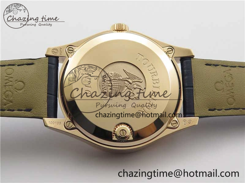 De Ville Tourbillon RG MIF Best Edition Blue Dial on Blue Leather Strap